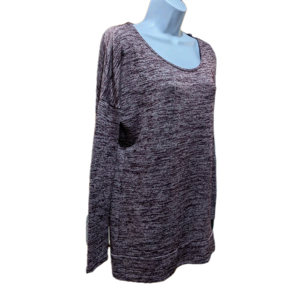 Athleta Womens Pose Layer Ease Crossover T-Back Top Heathered Plum Stretch Small - Picture 5 of 12